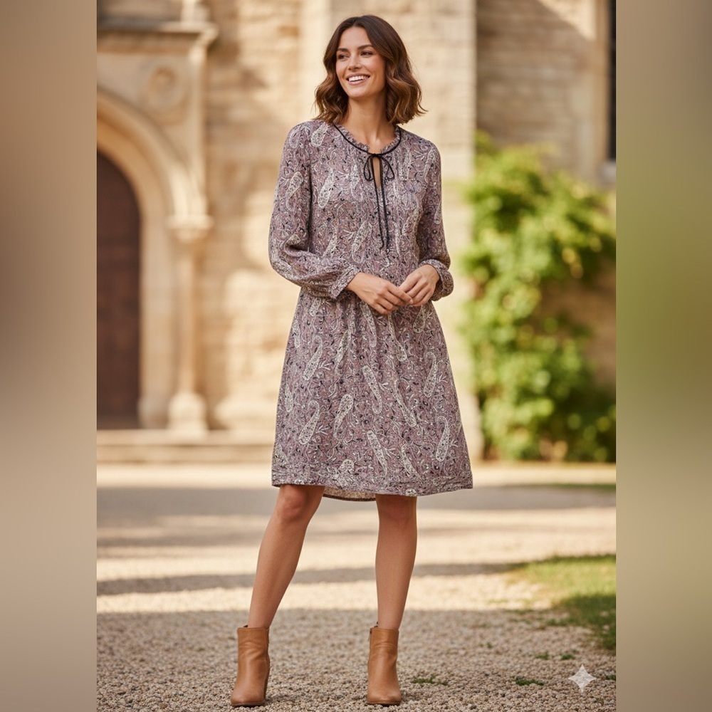 NWT William Rast Women's Atalia Raw Edge Dress XSmall Lavender